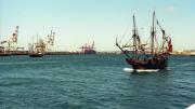 Replica Duyfken in Fremantle harbour